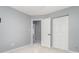 Bedroom with carpet, closet and an open doorway at 8509 Sienna Dr, Charlotte, NC 28215