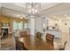 Spacious dining room area adjacent to the living room and kitchen area at 876 Hardin St # B24, Lancaster, SC 29720
