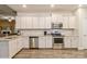 Modern kitchen featuring stainless steel appliances, granite countertops, and ample cabinetry at 876 Hardin St # B24, Lancaster, SC 29720