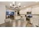 Bright kitchen with stainless steel appliances, granite countertops, and stylish lighting at 876 Hardin St # B24, Lancaster, SC 29720