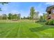 Expansive and well-maintained backyard with lush green grass and mature trees at 89 Wexford Pt, Hickory, NC 28601