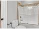 Bathroom with tile-surround shower and a modern toilet at 89 Wexford Pt, Hickory, NC 28601