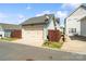 View of the detached two car garage and fenced yard at 962 Herrons Ferry Rd, Rock Hill, SC 29730