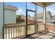Screened-in porch offers an outdoor living space with views of the fenced backyard at 962 Herrons Ferry Rd, Rock Hill, SC 29730