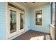 Cozy back porch area featuring a window and a door leading to the interior at 962 Herrons Ferry Rd, Rock Hill, SC 29730