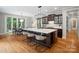 Gourmet kitchen with island, pendant lighting, hardwood floors and breakfast area, perfect for Gathering gathering at 1030 Westbury Dr, Matthews, NC 28104