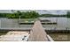 Image displays dock featuring a trampoline and chairs at 1404 River Dr, Belmont, NC 28012