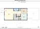 First floor plan featuring the living room, dining room, kitchen, bathroom and deck at 1404 River Dr, Belmont, NC 28012