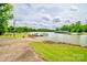 Scenic lake view with a boat ramp and docks under a cloudy sky at 1404 River Dr, Belmont, NC 28012