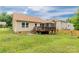 A well-maintained backyard with a spacious deck perfect for outdoor gatherings at 1680 Beleek Ridge Ln, Clover, SC 29710