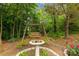 Secluded backyard retreat with a charming swing and decorative bird bath at 1680 Beleek Ridge Ln, Clover, SC 29710
