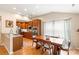 Inviting dining area with hardwood floors and view of the kitchen at 1680 Beleek Ridge Ln, Clover, SC 29710