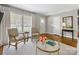 Inviting living room with hardwood floors, neutral walls, large windows, and comfortable seating arrangement at 1714 Edgewater Dr, Charlotte, NC 28210
