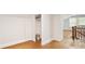 Bright bedroom with hardwood floors, closet space, and a classic banister at 331 5Th Se Ave, Hickory, NC 28602