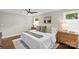 Bright main bedroom featuring neutral decor and hardwood flooring at 3320 Eastwood Dr, Charlotte, NC 28205