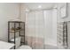Bathroom featuring a vanity, toilet, and a shower with a striped curtain at 4205 Jones Creek Ln, Charlotte, NC 28215