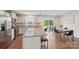 Contemporary kitchen with stainless steel appliances, granite counters, and an open layout at 4205 Jones Creek Ln, Charlotte, NC 28215