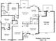 Detailed floor plan showcasing the layout with spacious living areas and bedroom dimensions at 616 Trailing Rock Dr, Charlotte, NC 28214