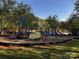 Well maintained community playground with slides, benches, and trees at 8473 Bing Cherry Dr, Denver, NC 28037