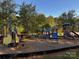 Well maintained community playground with slides, benches, and trees at 8473 Bing Cherry Dr, Denver, NC 28037