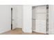 Bedroom with white walls and a built-in closet offering plenty of storage space at 10417 Ebbets Rd, Charlotte, NC 28273
