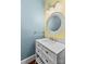 Bathroom vanity featuring a white countertop, cabinet, and stylish fixtures at 119 Wiley Ave, Salisbury, NC 28144