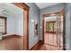 Hallway with gray walls, and view into other living spaces at 119 Wiley Ave, Salisbury, NC 28144