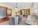Updated kitchen featuring stainless steel appliances, granite counters and center island at 119 Wiley Ave, Salisbury, NC 28144