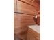 A unique storage space with wood paneling and built in shelving at 119 Wiley Ave, Salisbury, NC 28144