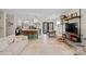 Open-concept living room, kitchen, and dining area with modern finishes and ample space at 1628 Starbrook Dr, Charlotte, NC 28210
