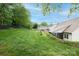 Expansive backyard featuring a well-maintained lawn, mature trees, and fencing, perfect for recreation and privacy at 2478 23Rd Ne St, Hickory, NC 28601
