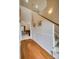 Spacious foyer featuring hardwood floors, staircase, and access to the living area, creating a welcoming entrance at 2478 23Rd Ne St, Hickory, NC 28601