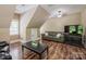 Living room with hardwood floors, vaulted ceiling, and comfortable seating at 4600 Spicewood Dr, Charlotte, NC 28227