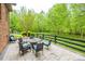Stone patio with outdoor seating and fire pit at 4600 Spicewood Dr, Charlotte, NC 28227