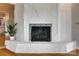 Close up of the living room fireplace at 5200 Masons Ferry Rd, Clover, SC 29710