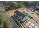 A modern townhome in a neighborhood with green spaces, parking, and contemporary exteriors at 722 Falling Oak Aly # 20, Huntersville, NC 28078