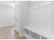 Mudroom with a storage bench and coat hooks, providing organization and convenience at 722 Falling Oak Aly # 20, Huntersville, NC 28078