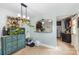 Open concept dining area featuring an aquarium, unique décor, and easy access to the kitchen at 878 Cold Springs Rd, Concord, NC 28025