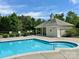 Serene community pool with adjacent lounging area, ideal for enjoying sunny afternoons at 12713 Frank Wiley Ln, Charlotte, NC 28278