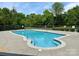 Inviting community pool with crystal-clear water, perfect for relaxation and recreation at 12713 Frank Wiley Ln, Charlotte, NC 28278