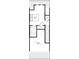 Schematic of the upper floor layout with bedroom, bathroom, closet, and access to the attic and mechanical systems at 1354 Briar Creek Rd, Charlotte, NC 28205