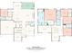 Detailed floor plan showcasing the layout of the home, including room dimensions and overall square footage at 14004 Fiery Mist Way, Huntersville, NC 28078