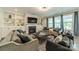 The living room has a fireplace, built-in shelving, and comfortable seating at 2164 Hanging Rock Rd, Fort Mill, SC 29715