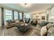 Spacious living room featuring designer furniture and an open layout at 2164 Hanging Rock Rd, Fort Mill, SC 29715