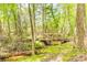 Wooden bridge surrounded by trees at 3400 Baucom Manor Rd, Monroe, NC 28110