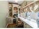 Functional home office with custom built-ins, large window and natural light at 3400 Baucom Manor Rd, Monroe, NC 28110