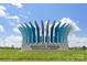 The modern gateway art installation at Charlotte Douglas International Airport on a sunny day at 5224 Mccallum Meadows Dr, Charlotte, NC 28216