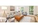 Cozy living room with neutral tones, comfortable seating, and a view of the outdoors at 611 Heathermoor Ct, Charlotte, NC 28209