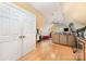Spacious bonus room features a full living area with hardwood floors and two large closets for plenty of storage space at 7525 Windy Pine Cir, Denver, NC 28037