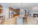Spacious kitchen with stainless steel appliances, granite counters and center island with seating at 10202 Alouette Dr, Waxhaw, NC 28173